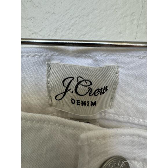 J. Crew 10" Vintage Straight Denim Jeans White Button Fly Women Sz 25 Tall NWT - Picture 5 of 10
